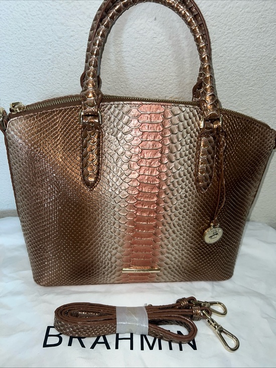 Brahmin Handbags - Brahmin Duxbury Cocoa Bay Crossbody Bag With Dust Bag